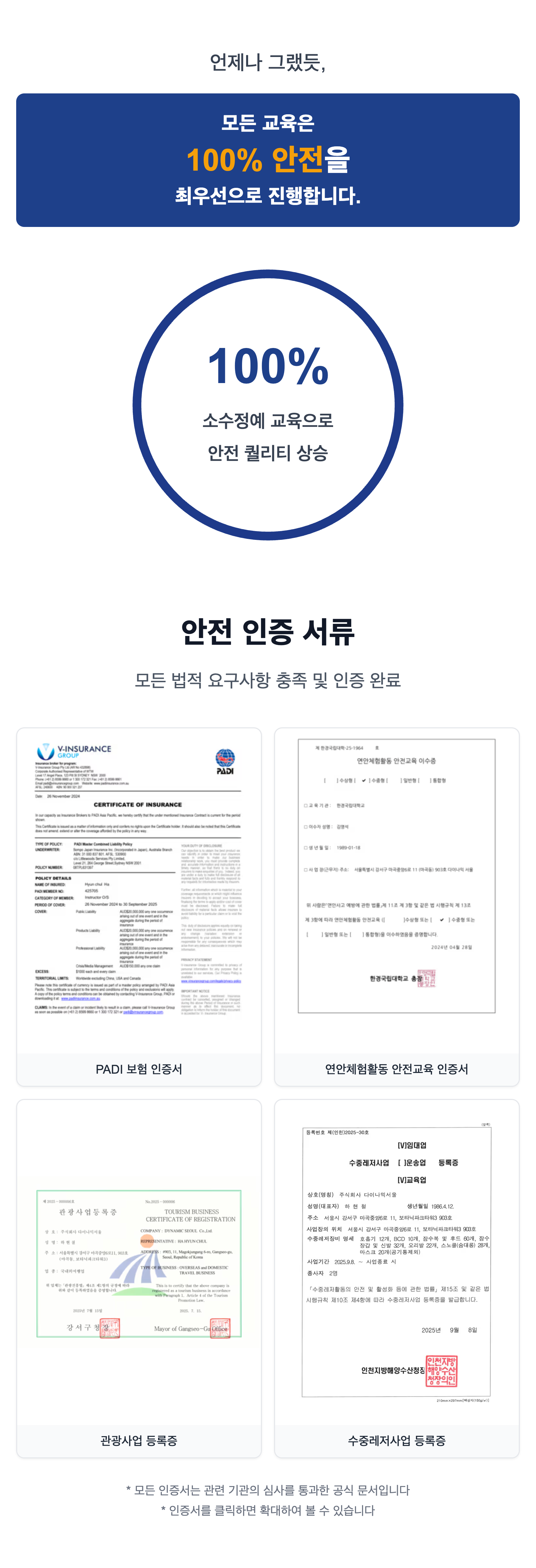 Freediving Instructor Safety Certificates