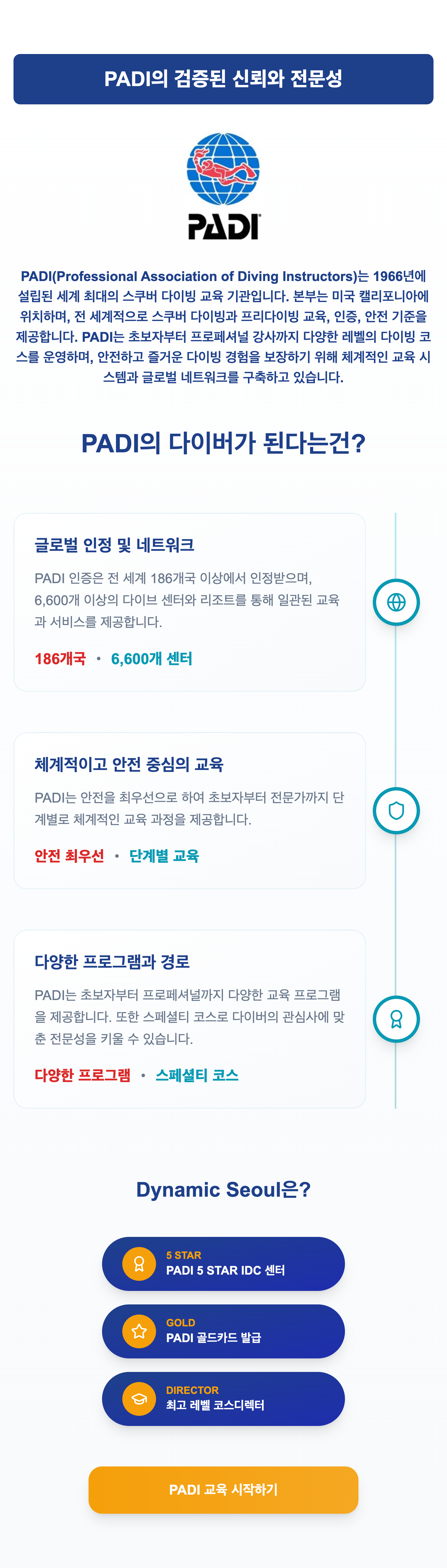 PADI Proven Trust and Expertise